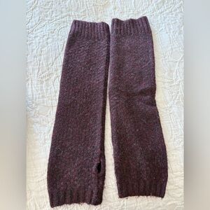 Free People Maroon Knit Arm Warmers